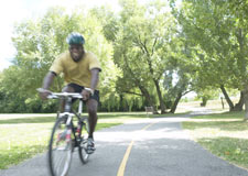 Biking on a Path