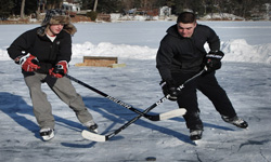 Enjoy ice skating in the Lake George New York area.