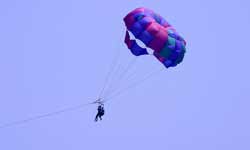 Parasailing on Lake George