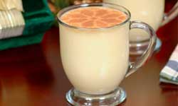 Glass of Eggnog