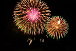 Fireworks over Lake George