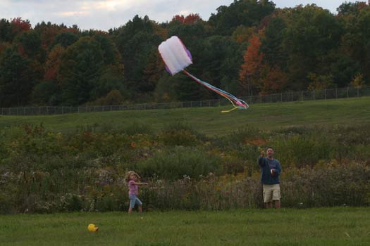 Kite Flying in Lake George