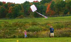 Kite Flying in Lake George