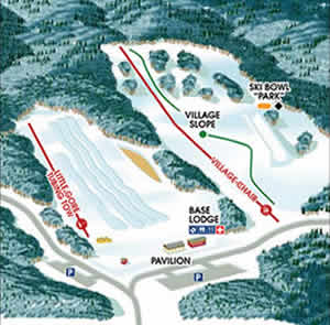 North Creek Ski Bowl Map - GORE Mountain