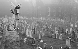 scary graveyard