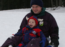Sledding In Lake George