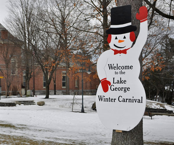 winter carnival sign