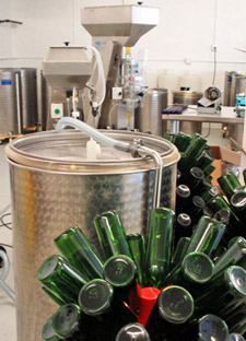 Adirondack Winery Semi-automatic corking and bottling machine!