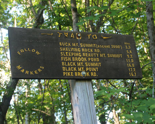 buck mountain sign