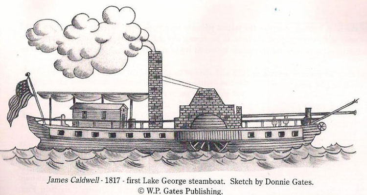 james caldwell steamboat sketch