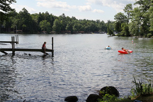 campsite near water