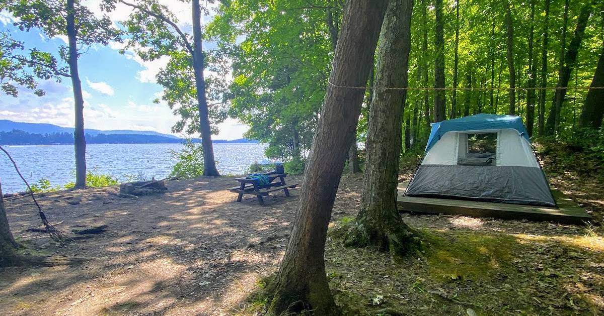 island campsite