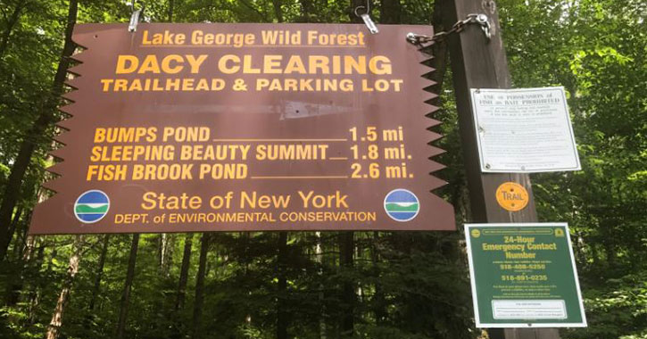 big sign for dacy clearing