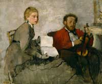 Violinist and Young Woman