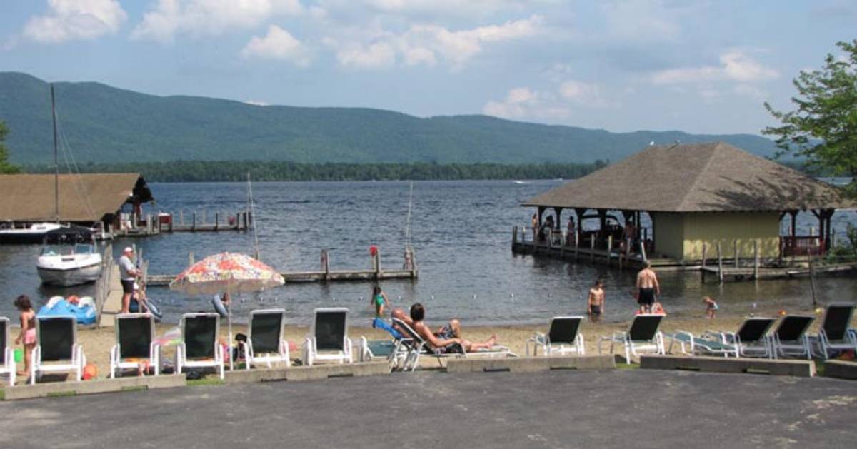 chairs and beach area