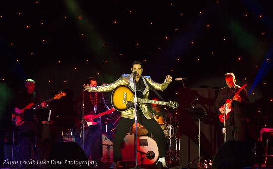 Elvis on stage