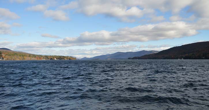 lake george in fall