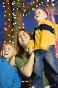 Family At Holiday In The Park