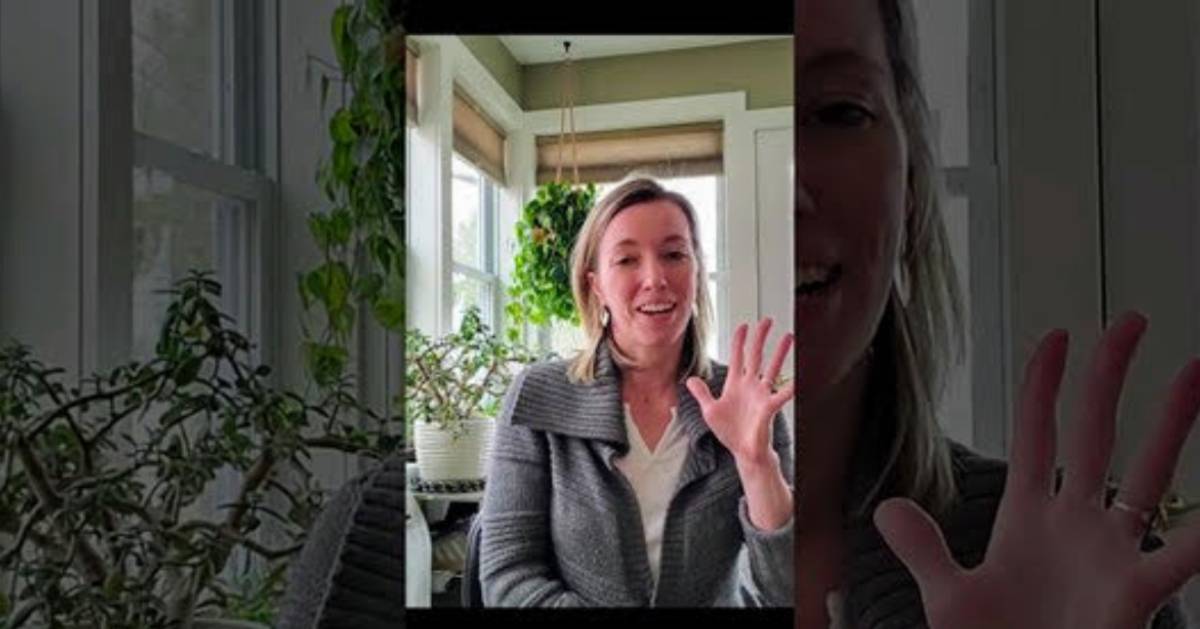 woman about to do a live video