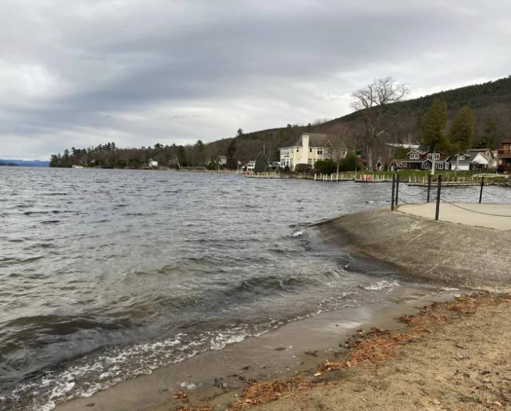 beach in early winter, no snow