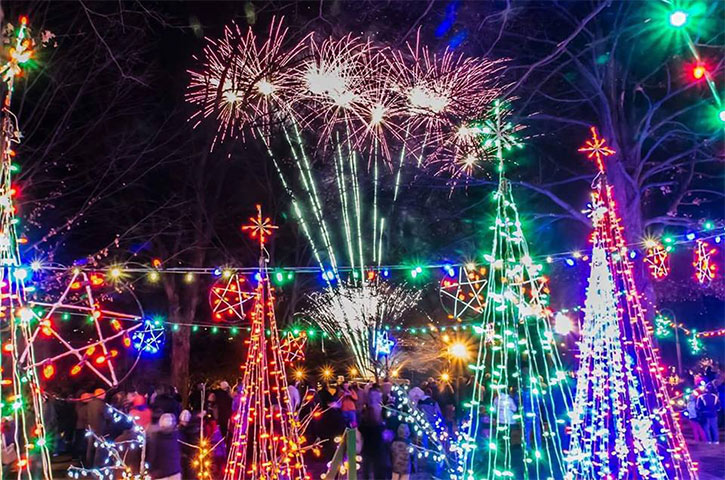 holiday lights in lake george