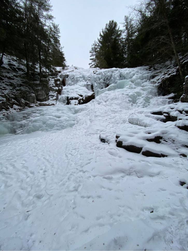 frozen waterfall