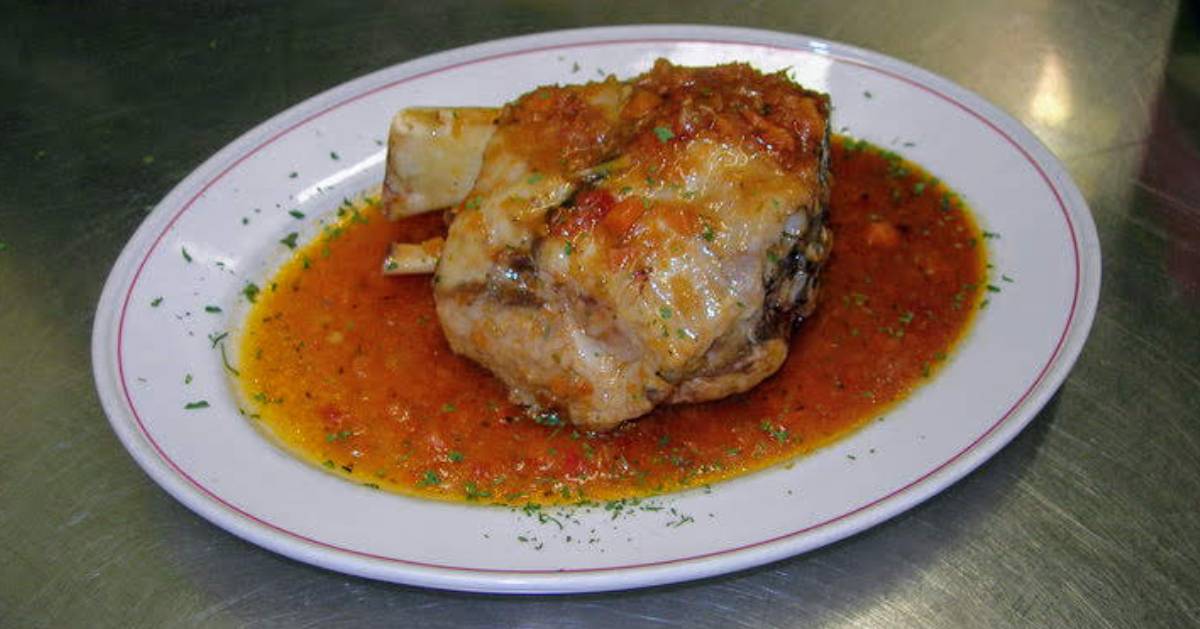plate of Oosso buco