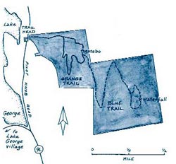 Map of Pilot Knob Trails