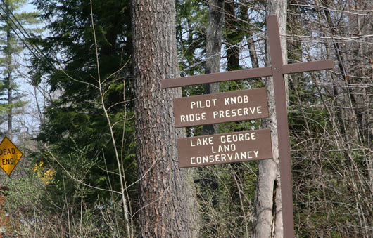 pilot knob preserve sign