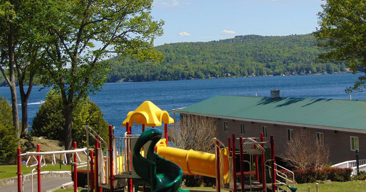 playground with a slide