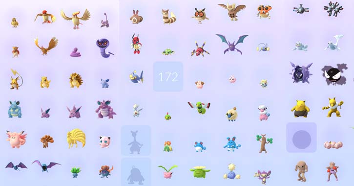 grid of pokemon