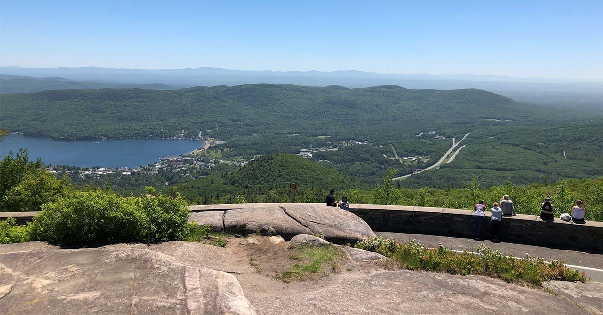 view from the prospect mountain summit