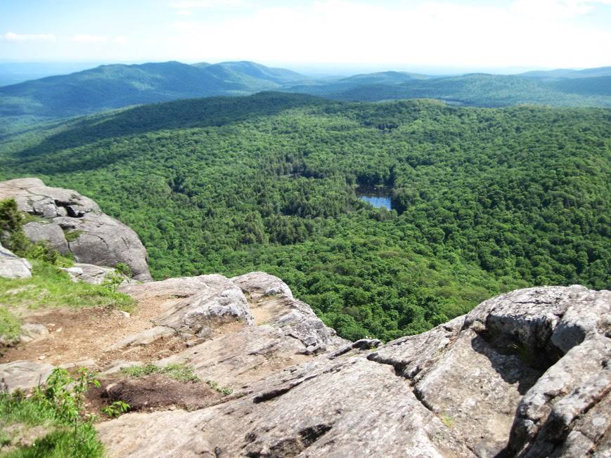 view from sleeping beauty mountain lake george ny