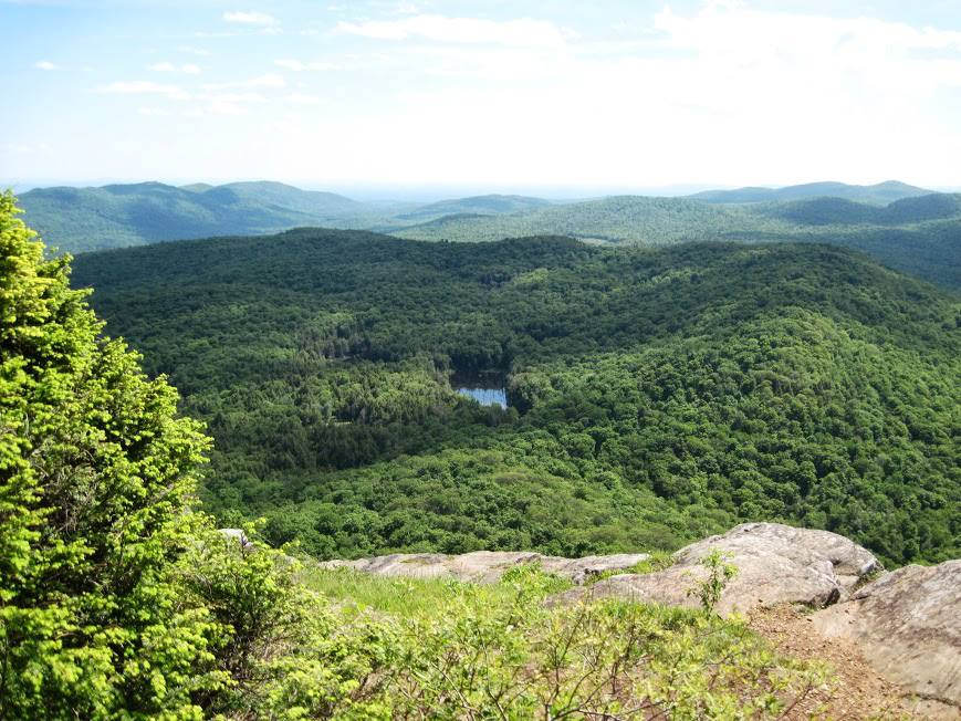 view from sleeping beauty mountain lake george ny