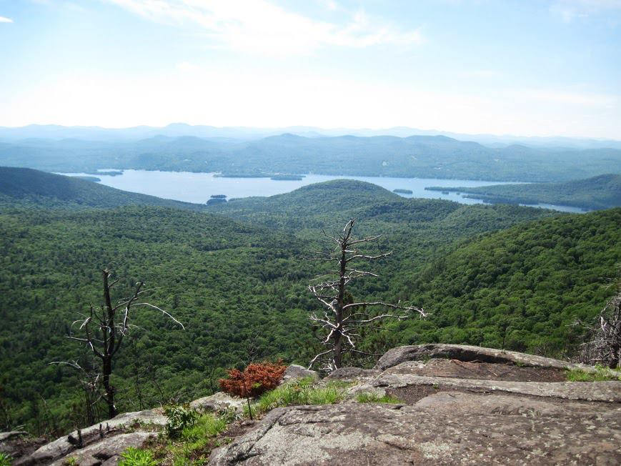 view from sleeping beauty mountain lake george ny