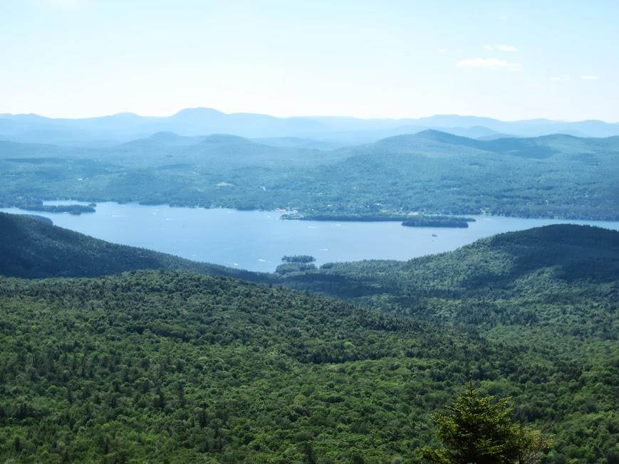 view from sleeping beauty mountain lake george ny