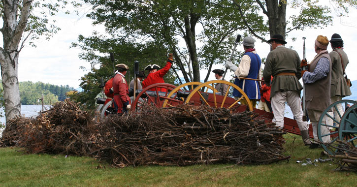 reenactment of siege and surrender