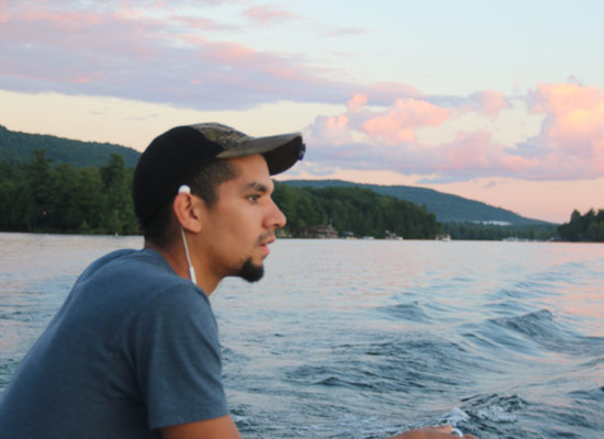 guy on boat