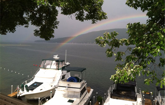 lake george rainbow
