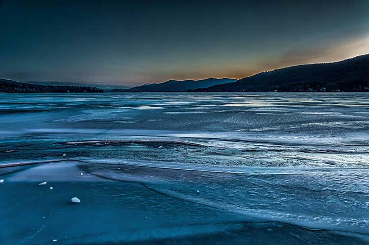 icey lake george