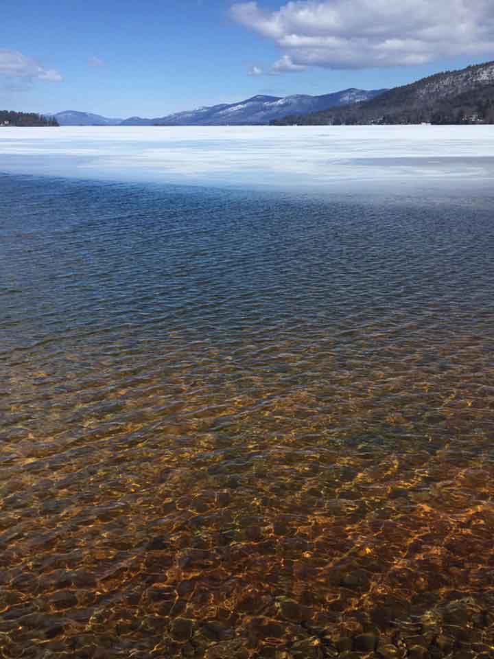 ice on lake george