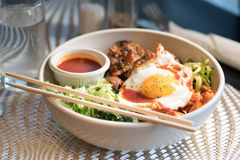 Bibimbap at Kraverie in Saratoga Springs