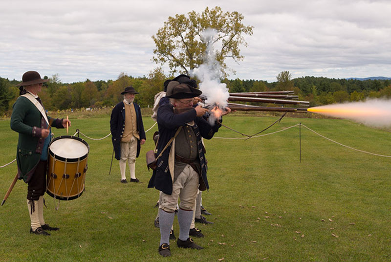 Revolutionary War Re-enactment at Saratoga Battlefield